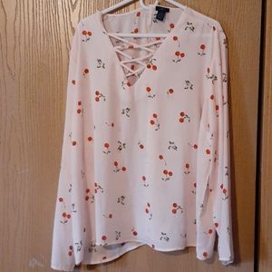Cherry on top blouse 3X